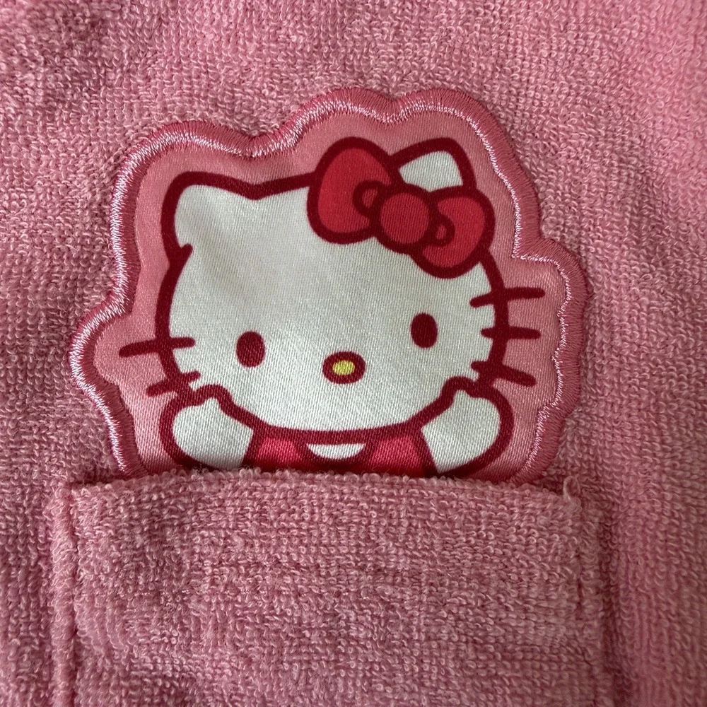Sanrio Hello Kitty Bath Swim Terrycloth Towel Dress w Hood 2T Pink Seashell